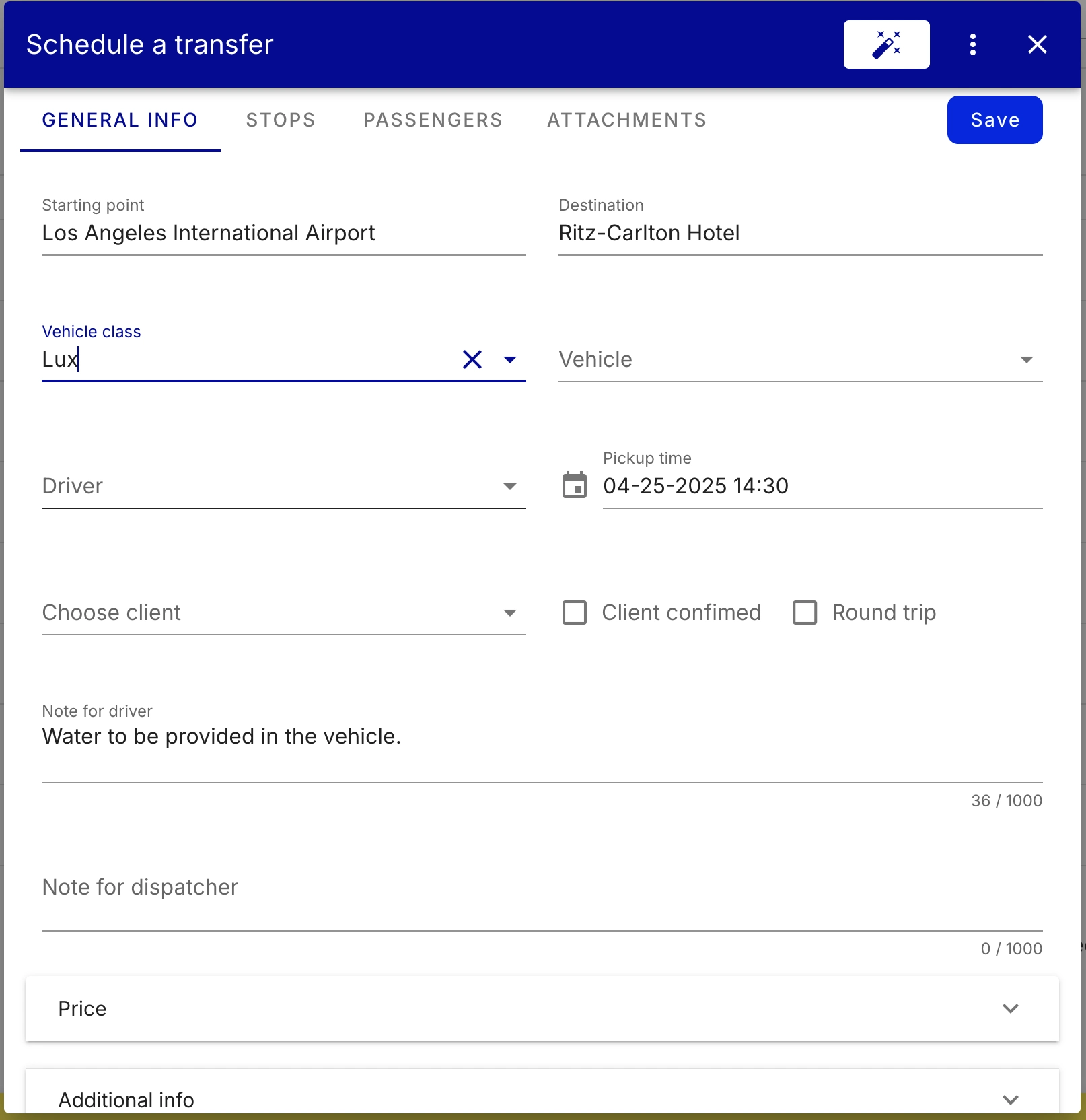 limoexpress ai features openai chatgpt saas dispatch