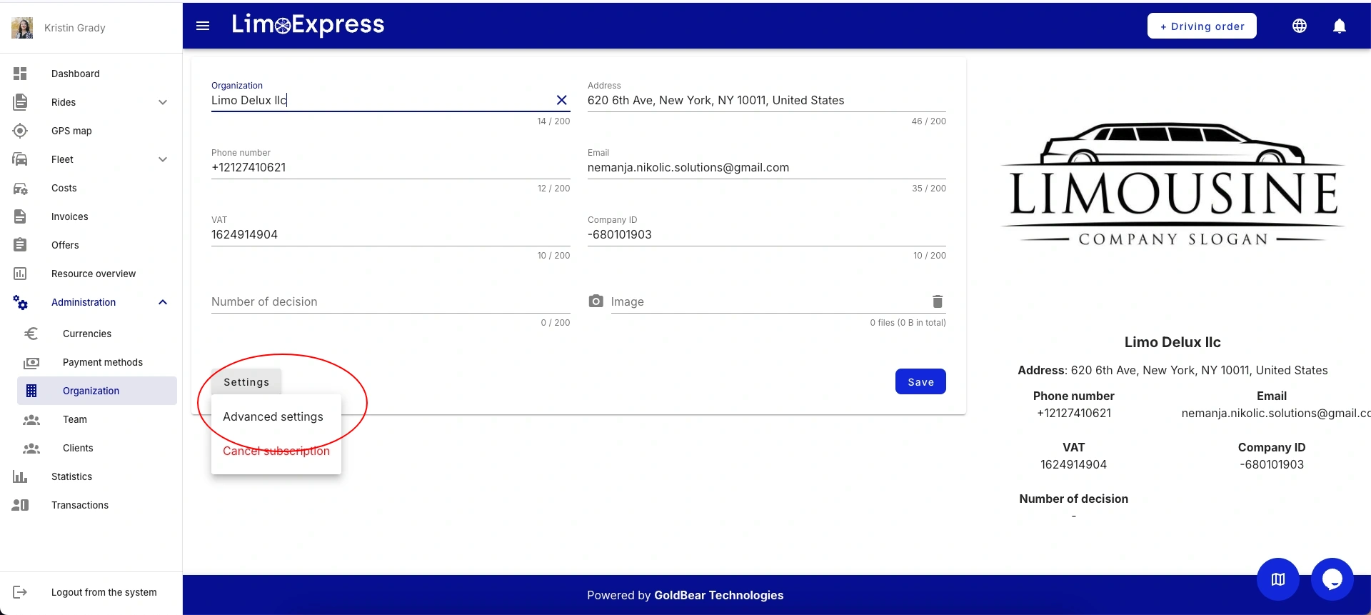 limoexpress limo software chauffeur airport transfer public booking form