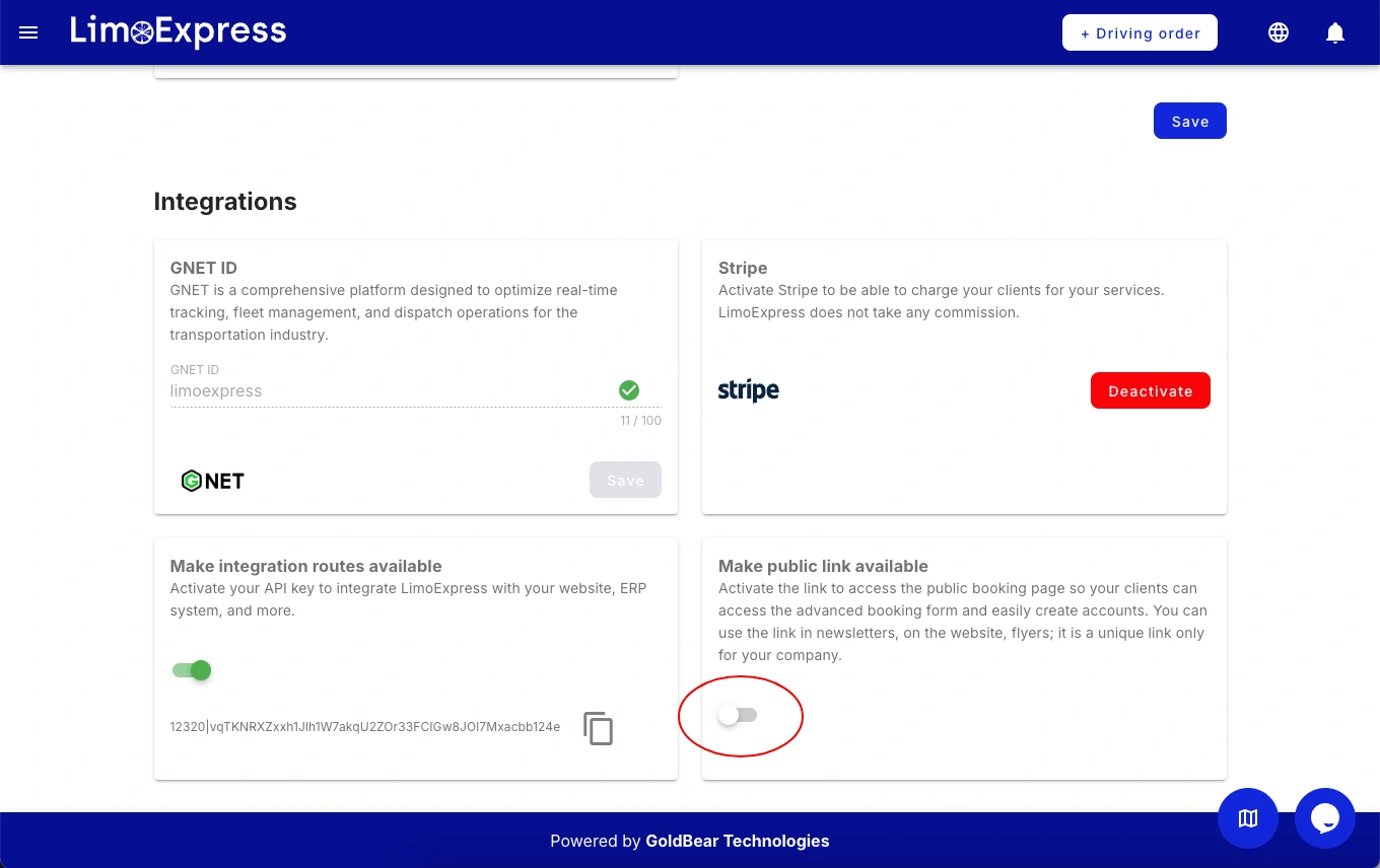 limoexpress limo software chauffeur airport transfer public booking form