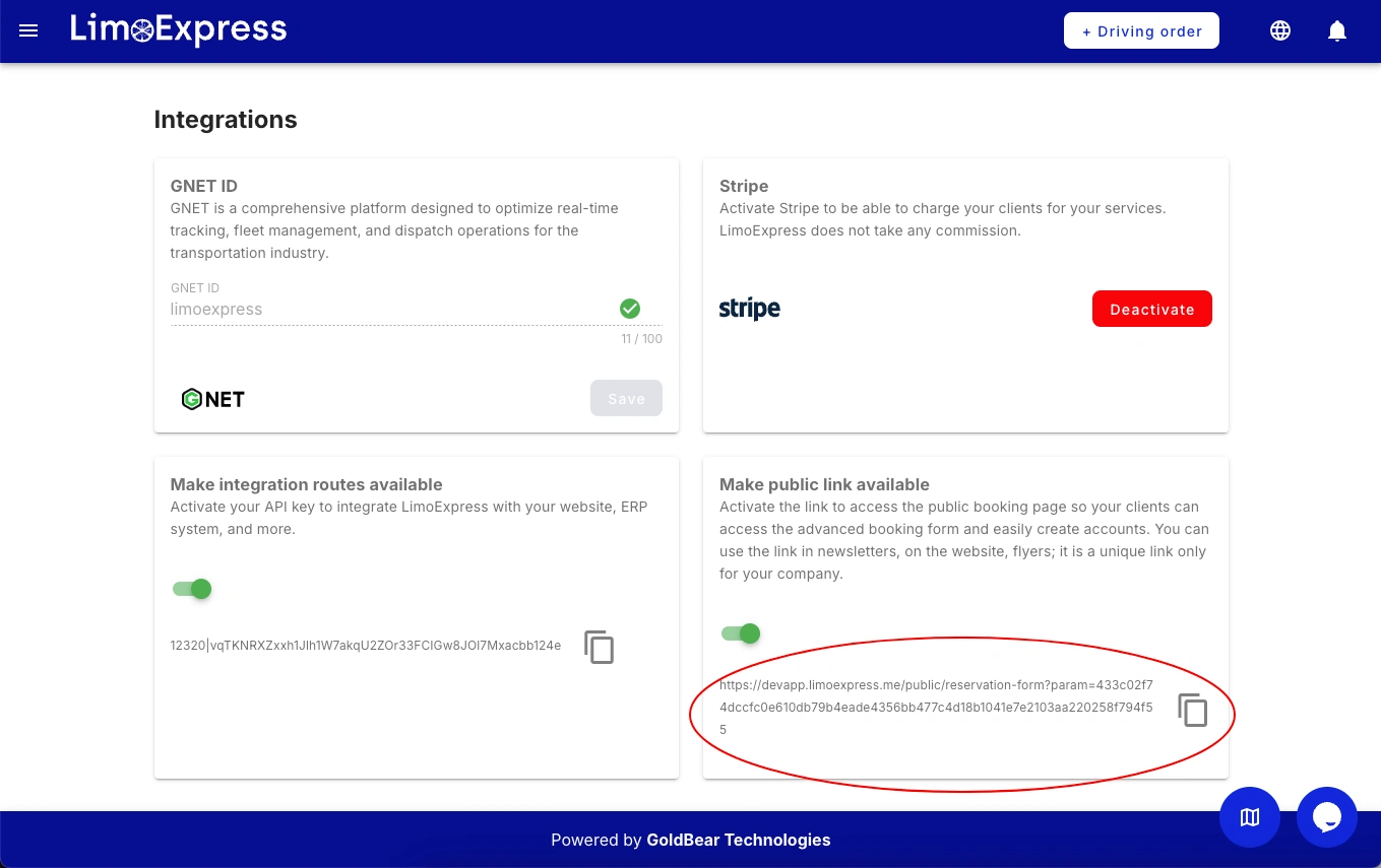 limoexpress limo software chauffeur airport transfer public booking form