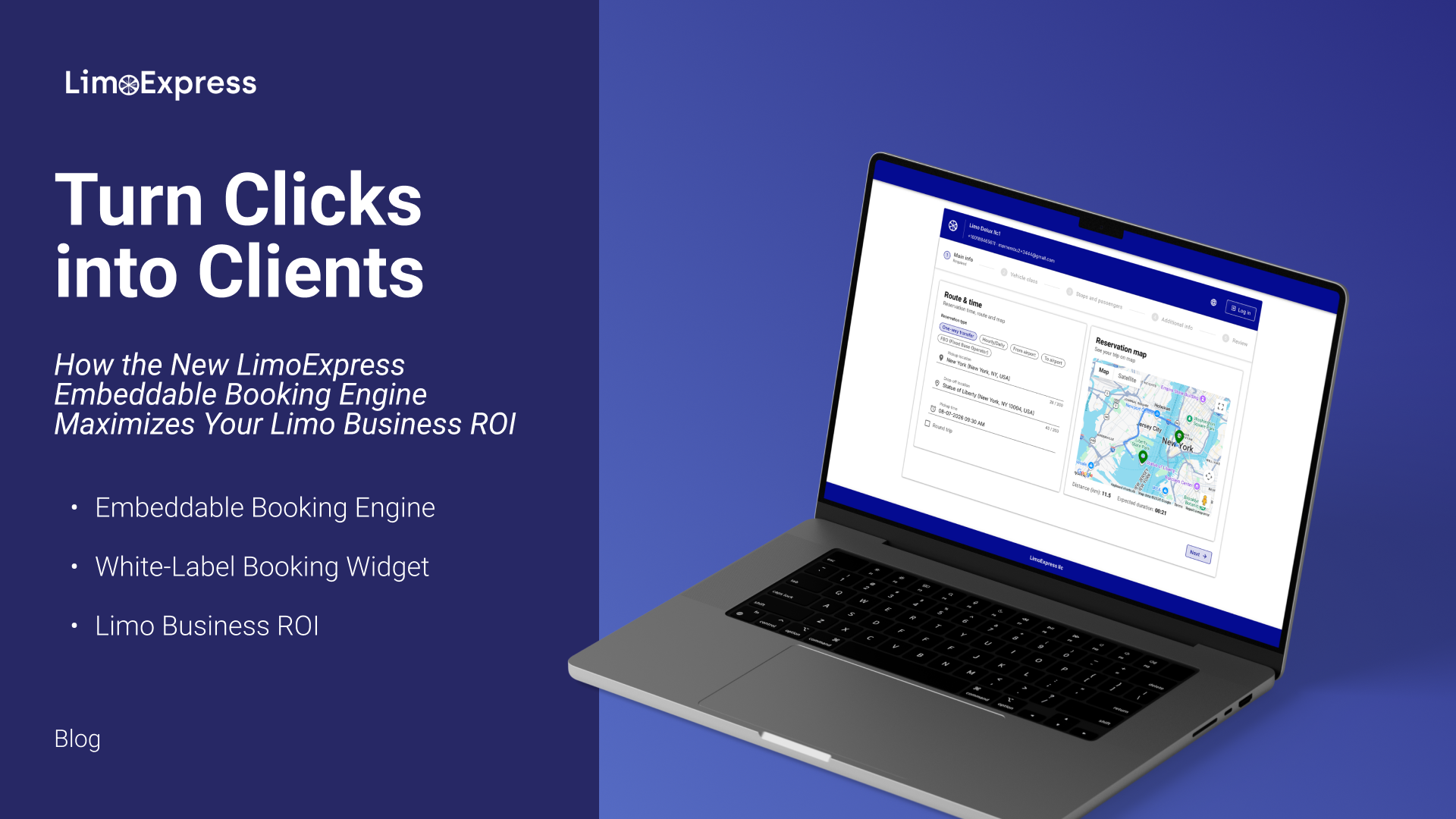 Turn Clicks into Clients: How the New LimoExpress Embeddable Booking Engine Maximizes Your Limo Business ROI
